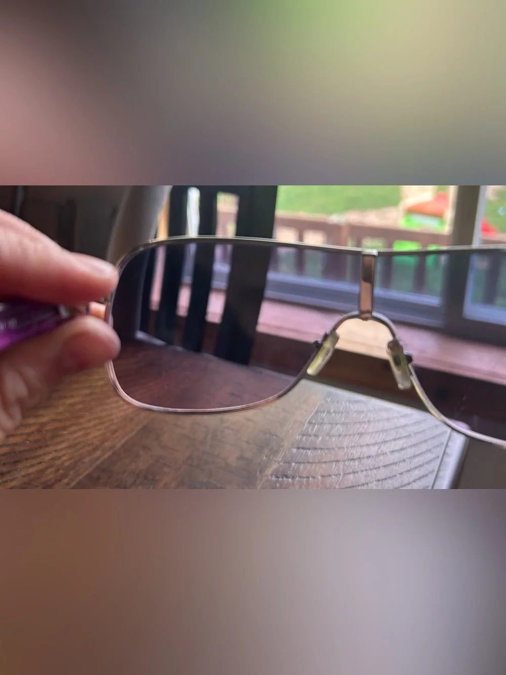 GUESS Blue and Purple Sunglasses with Original Cheetah Print Case